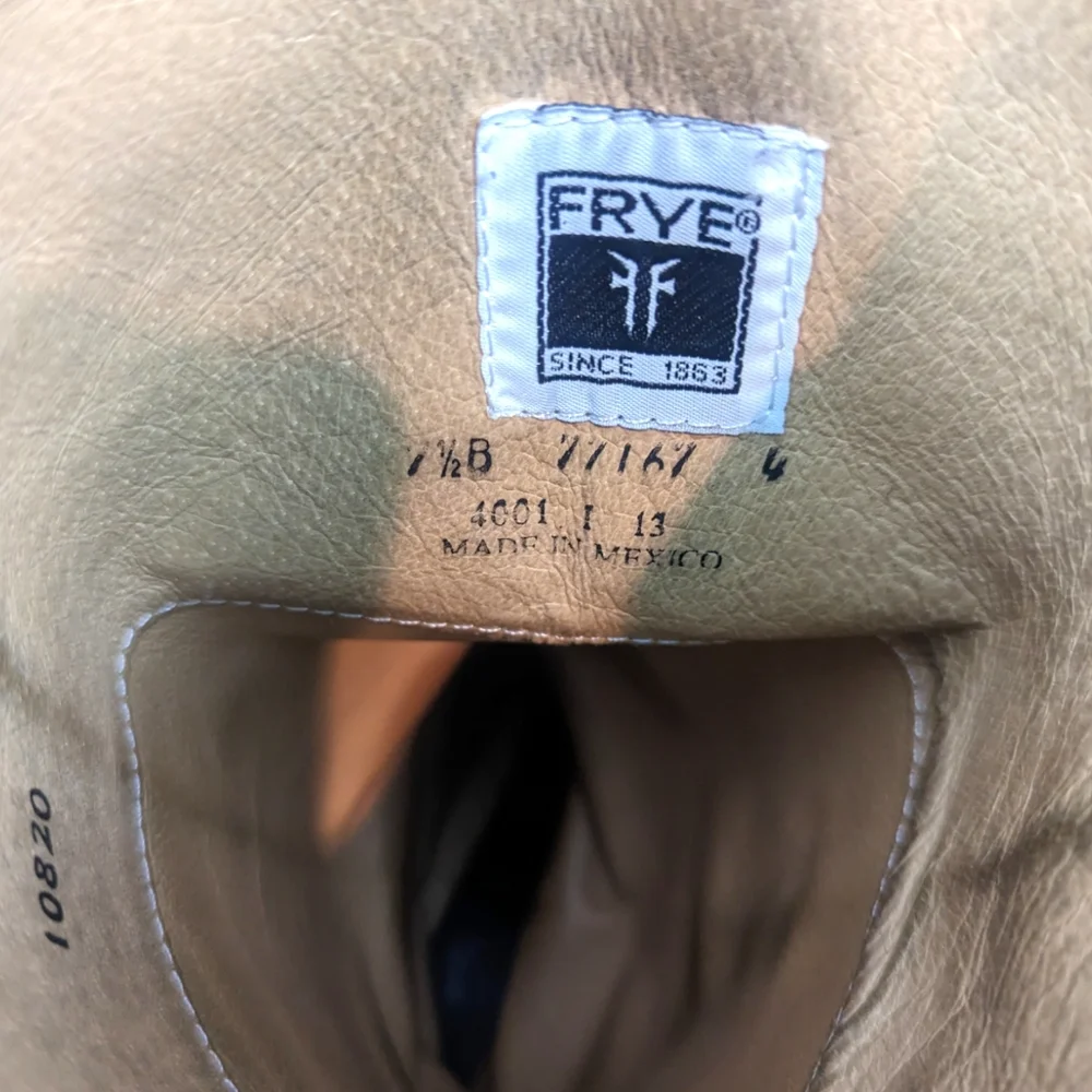 Frye Melissa Button Tall Leather Riding Boots Equestrian Boot Womens 7.5 Black - Picture 9 of 15